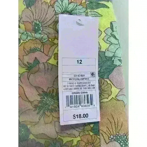 NWT Super-High Rise Cheeky Jean Shorts - Wild Fable Floral Size 12 - 31 Waist - Picture 2 of 6